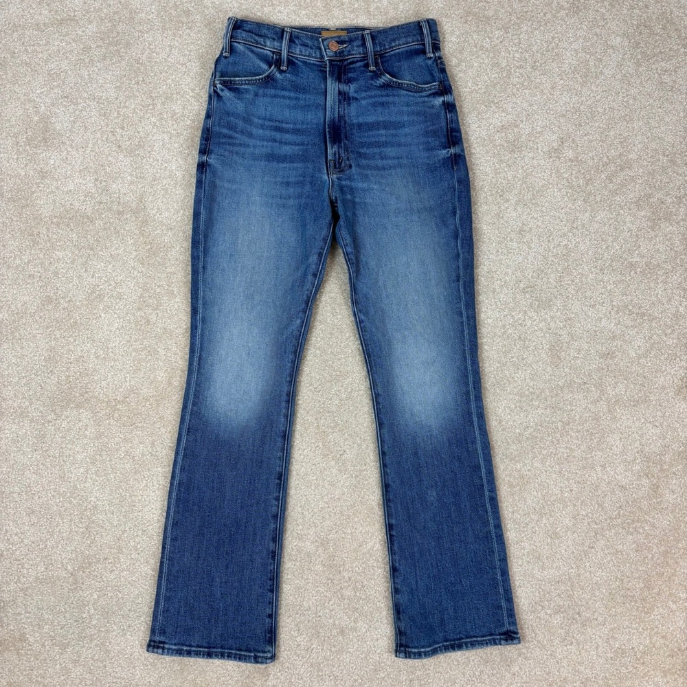 Mother The Hustler Flood Jeans 26 All Your Eggs In One Basket High Rise Flare